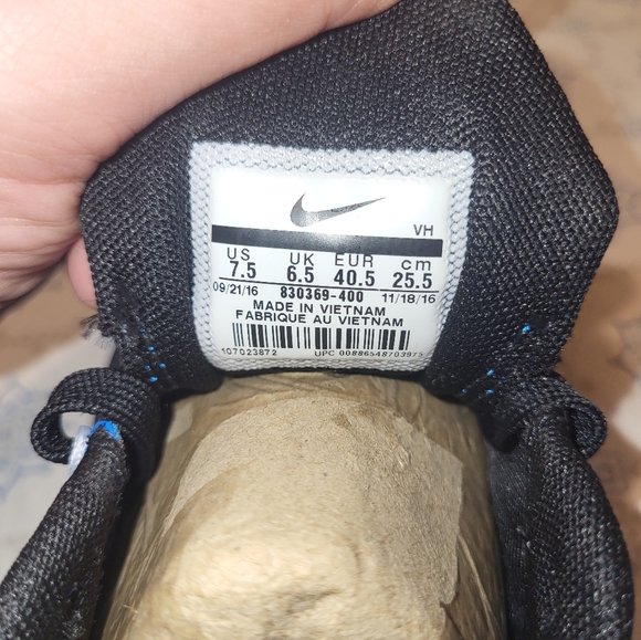 SOLD!!!!Nike Flex 2016 RN Mens Size 7.5 Blue Athletic Running Shoes Sneakers - Picture 8 of 11